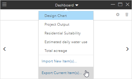 Export a dashboard.